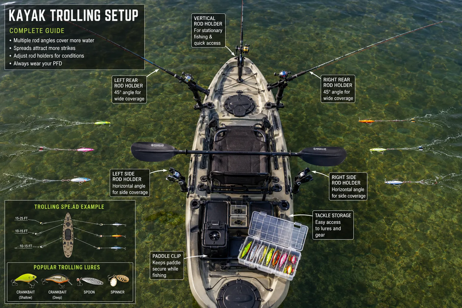 Best Trolling Speed for Kayak Fishing