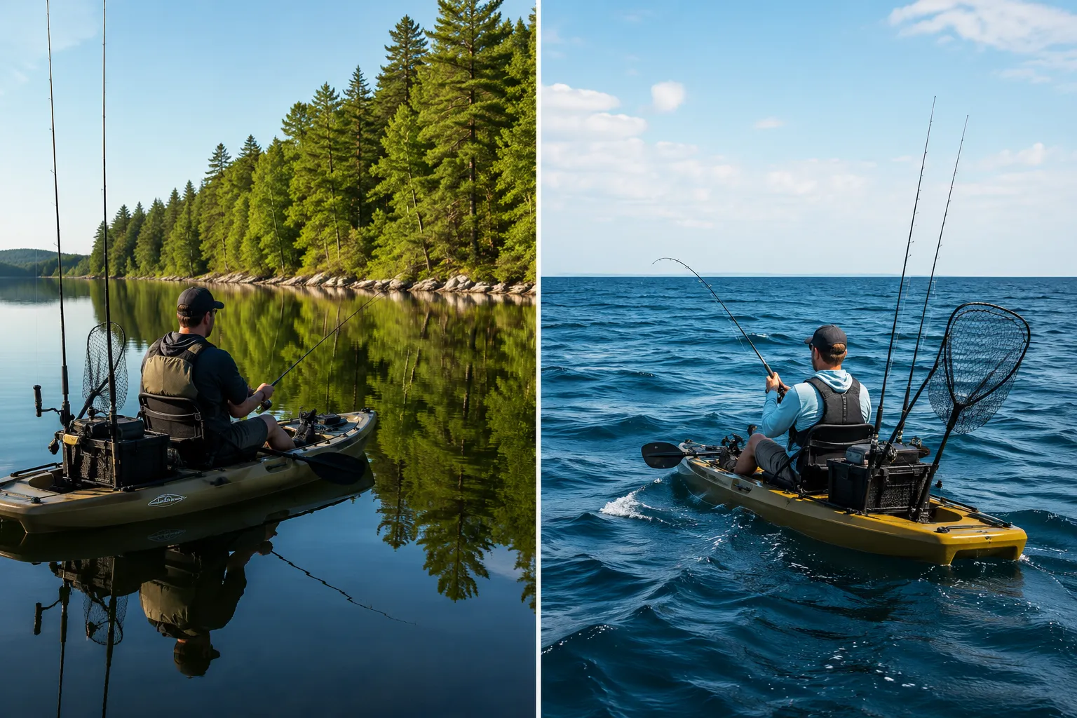 Difference Between Lake Kayak Fishing and Ocean Kayak Fishing
