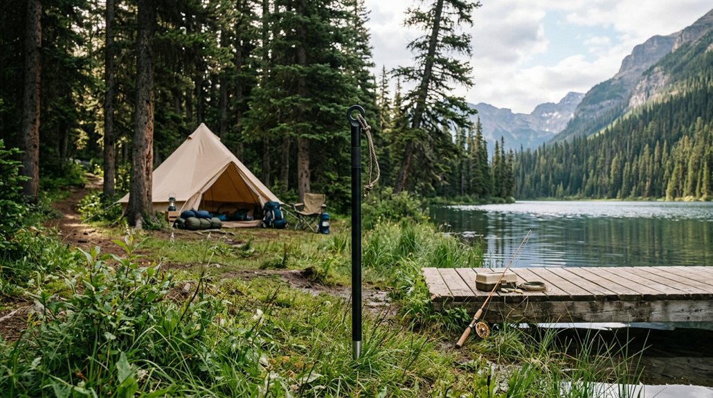effortless camping fishing poles