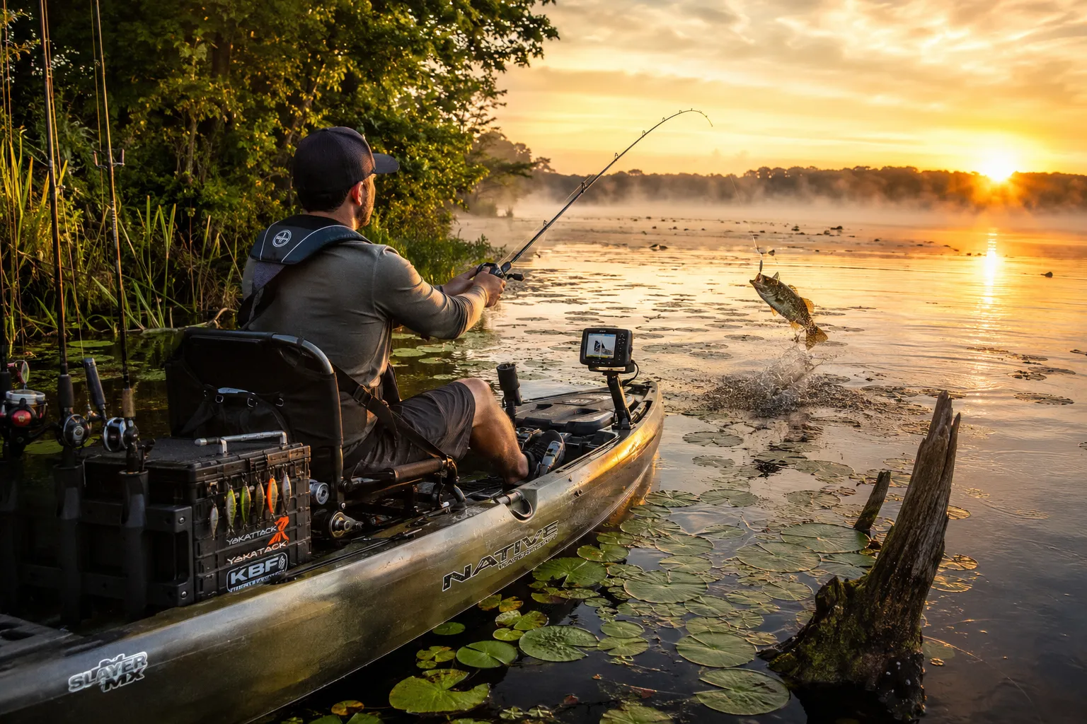How to Bass Fish From a Kayak