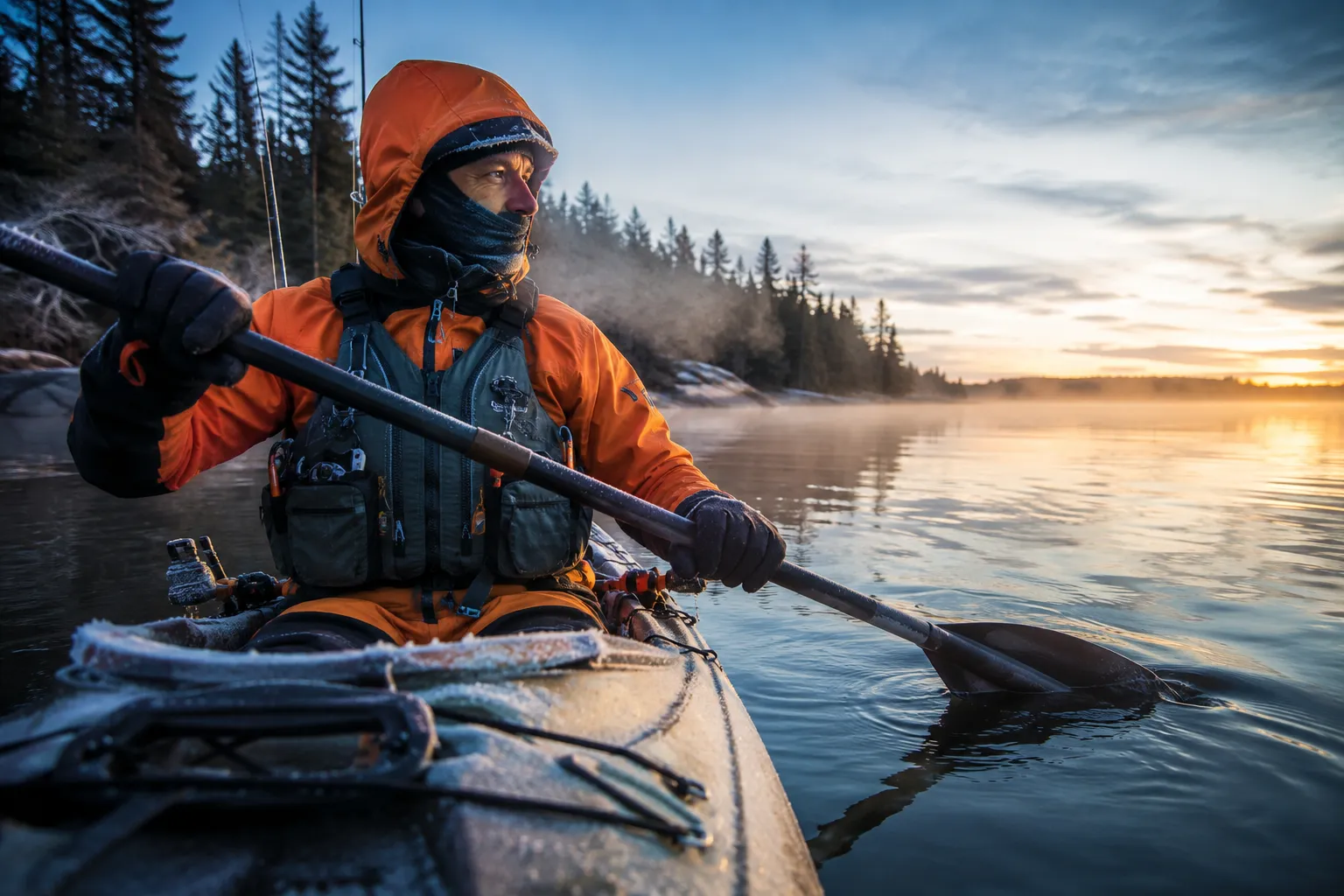 How to Dress for Cold-Water Kayak Fishing