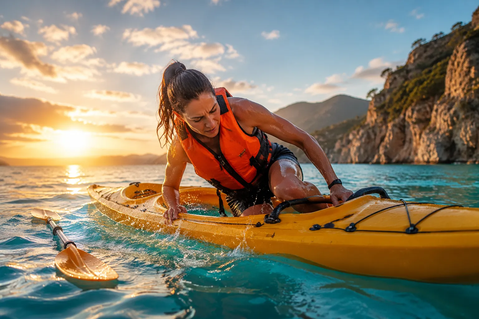 How to Get Back on a Kayak After Falling Off