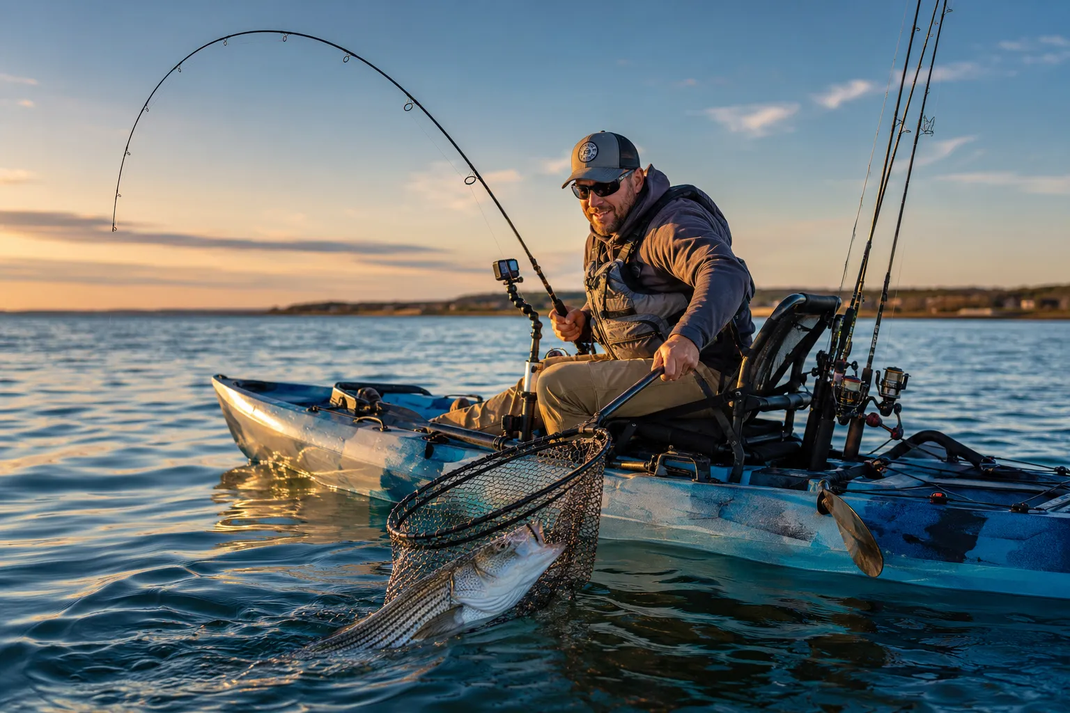 How to Land a Big Fish From a Kayak
