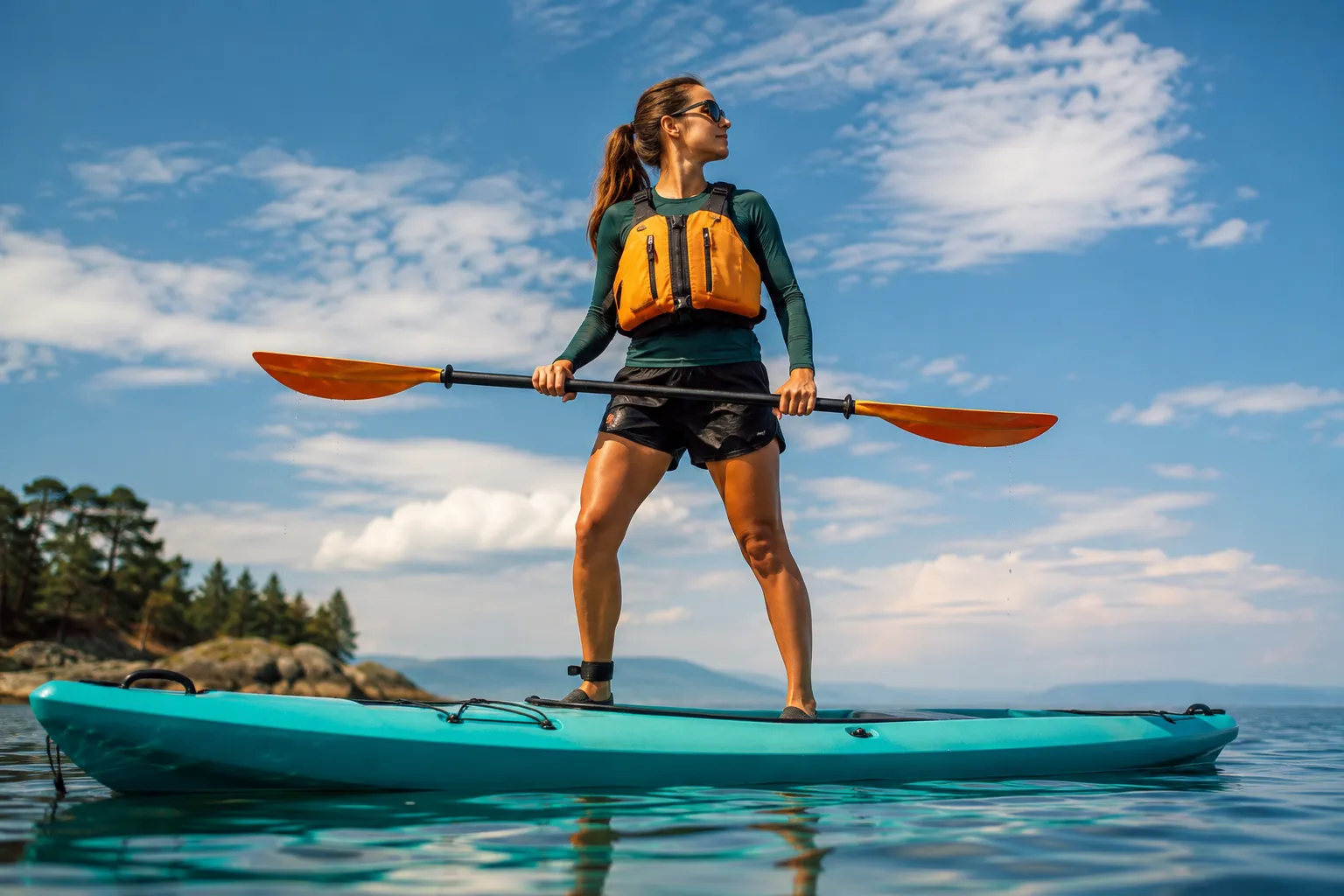How to Practice Standing in a Kayak Safely