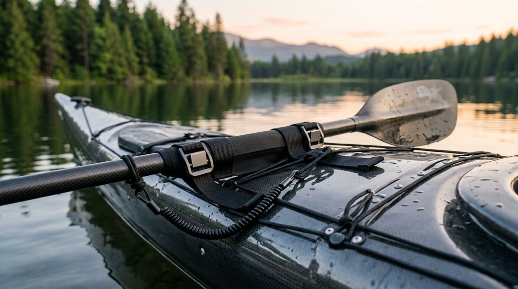 secure kayak paddle leashes