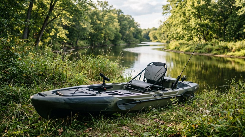 two easy river fishing kayaks